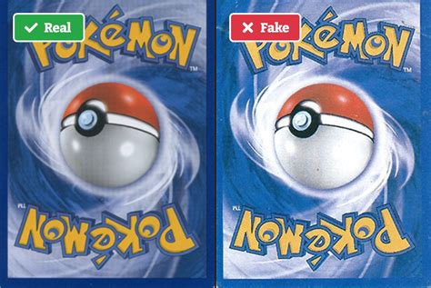 fake vs real pokemon cards.